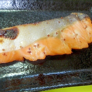鮭の味噌マスタード漬け